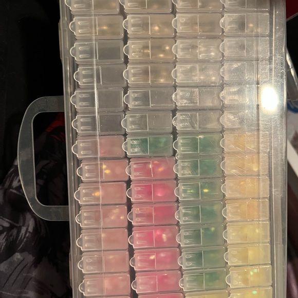 Crafting Box with Beads & Flatback Rhinestones - Picture 1 of 2